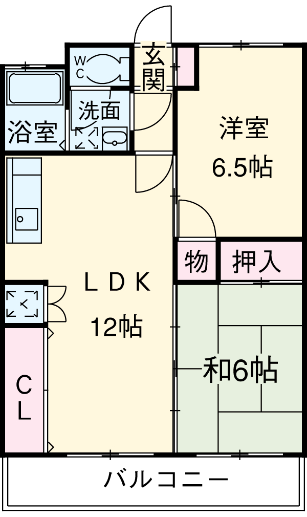 マンション重徳の間取り