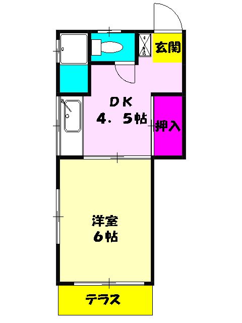 コーポ佐久間の間取り