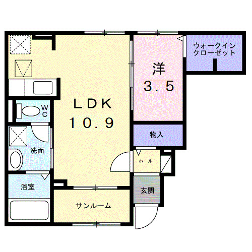 サンライズ プライムの間取り