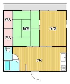 メゾンスカイ・203号室の間取り