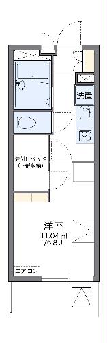 レオパレス辻町の間取り