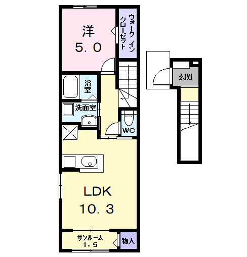 ガーデンプラザ　Ⅱ・02030号室の間取り
