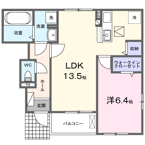 セレニティ　コートⅡ・01040号室の間取り