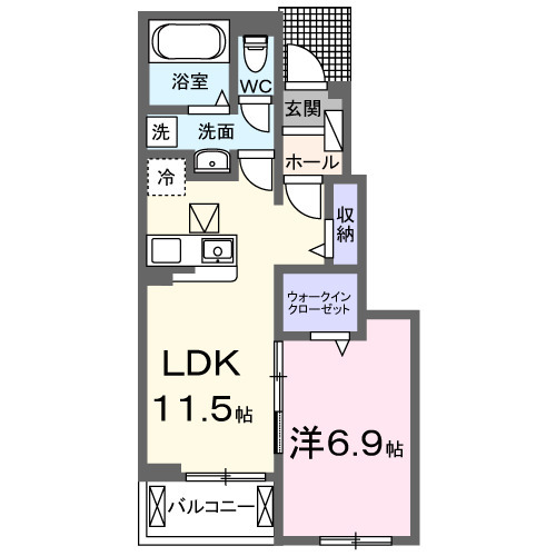 シャーロットタウンⅦの間取り