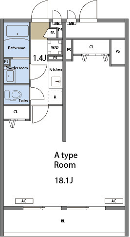 M-1 Tokyo 南六郷・101号室の間取り