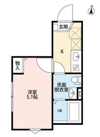 ｍｏｎｄｏ三ツ境・101号室の間取り