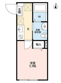 ｍｏｎｄｏ三ツ境・303号室の間取り