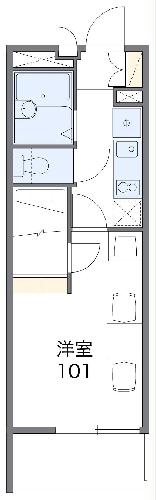 レオパレスハヅキ栄町の間取り
