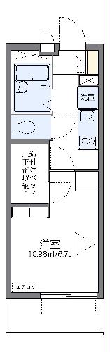 レオパレスきぼうの間取り