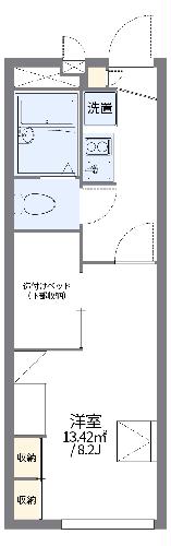 レオパレスレーヴⅠの間取り