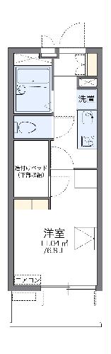 レオパレスクロスロード岸部の間取り
