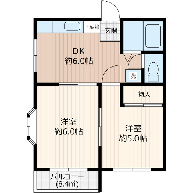 アフェールJ森の間取り