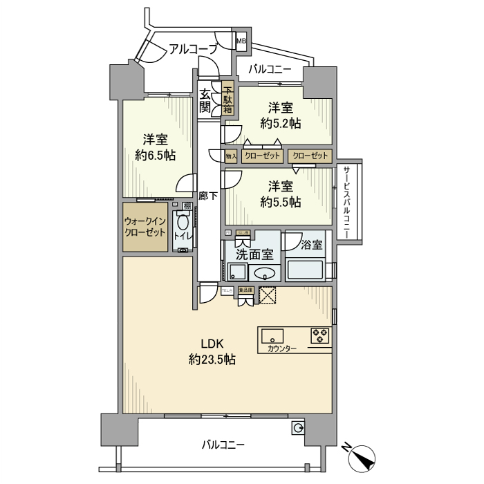 サンシティ三河安城 の間取り