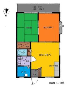 平田ハイツの間取り