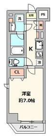 ロアール新蒲田・201号室の間取り