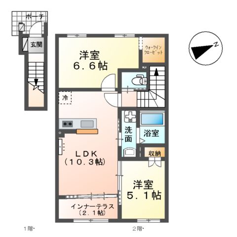 ヴェールの間取り