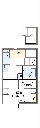 レオパレスレザンの間取り