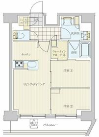 リビオメゾン戸越銀座・1501号室の間取り