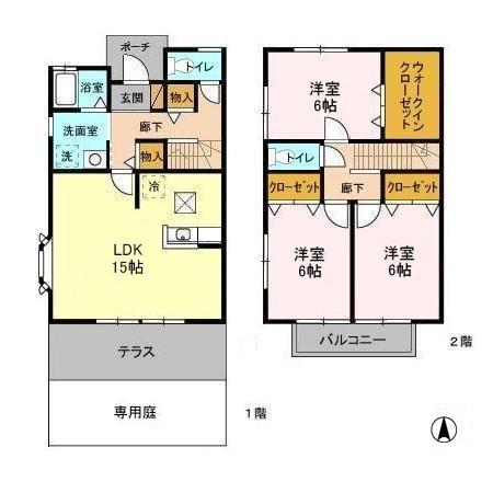 リビングタウン南青山 DEFの間取り