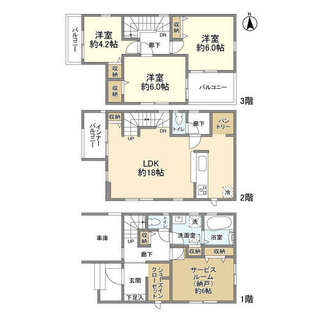 Kolet川口上青木の間取り