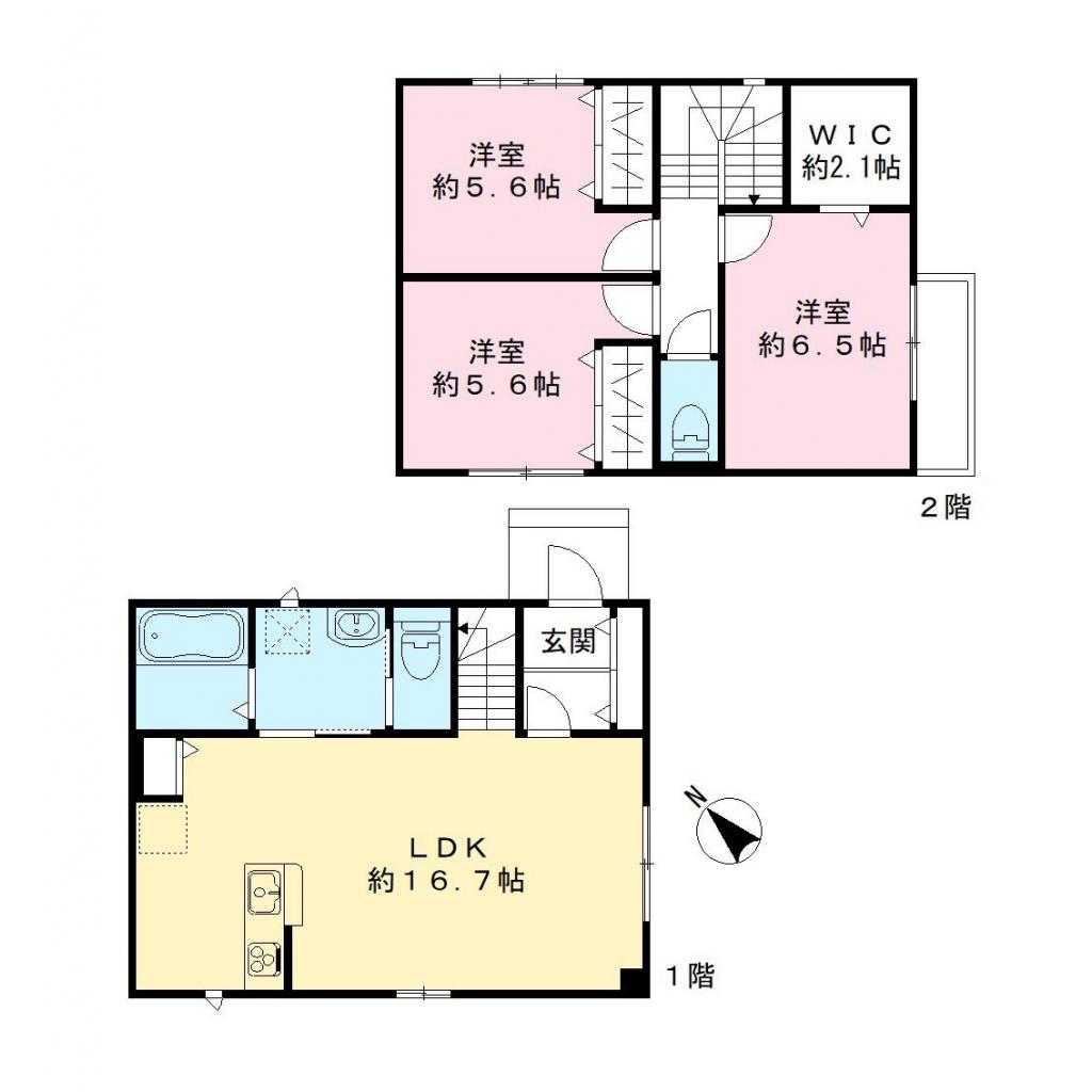ヴィラ ウィスタリアB棟の間取り