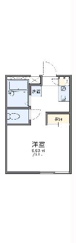 レオパレス長沢Ⅱの間取り