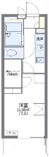 レオパレス第5いずみの間取り