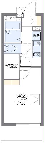 レオパレスプレミール中浦和Ⅰの間取り