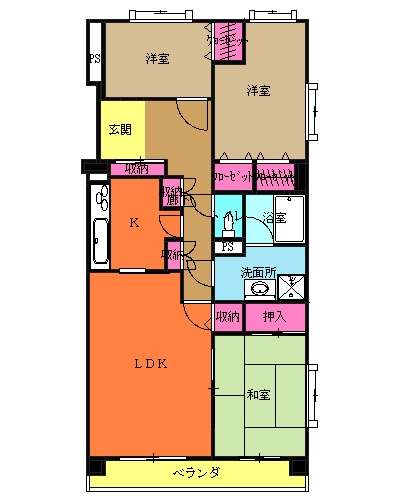 LEO拾八番館の間取り