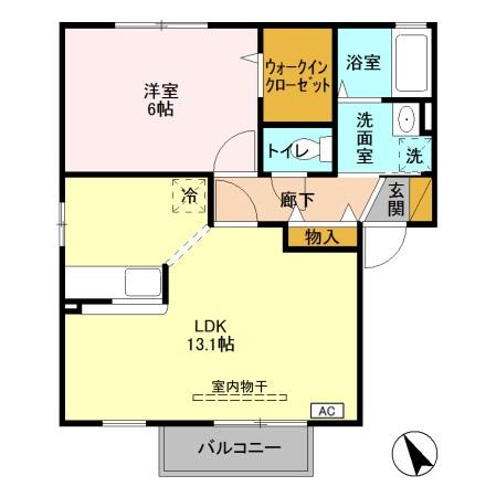 ディアクレスト Fの間取り
