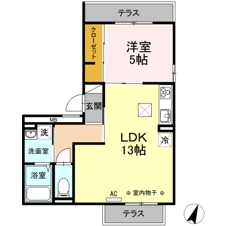 Bell espace Ⅱの間取り