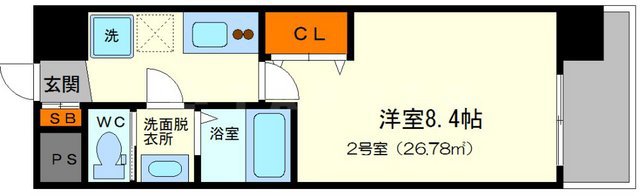 Luxe新大阪南の間取り