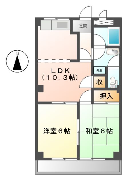 セフティ上坂の間取り