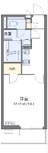 クレイノフォレスト磯子・102号室の間取り