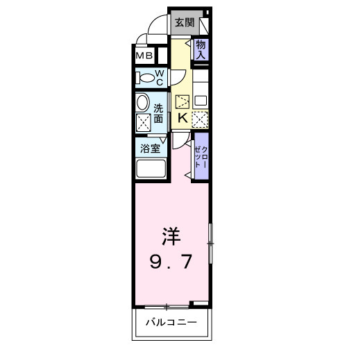 デナリ・01010号室の間取り