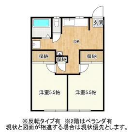 ソルテ川田　Ｂ・206号室の間取り