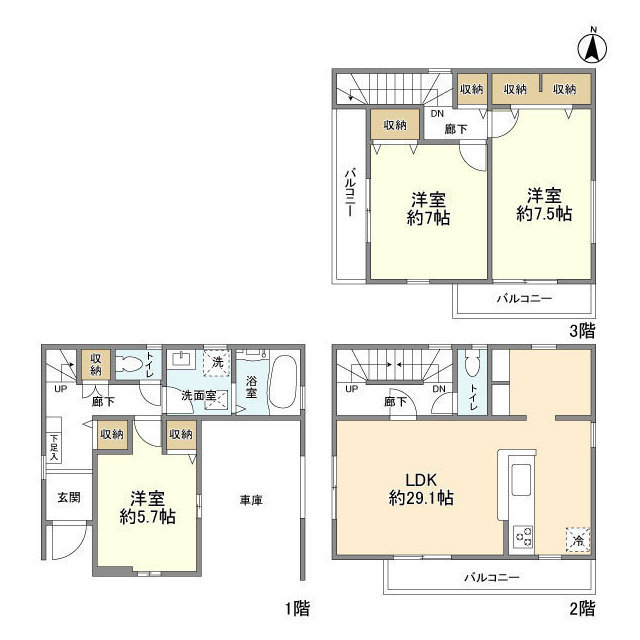 Kolet川口辻の間取り