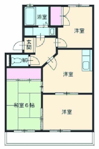 オリオンハイツBの間取り