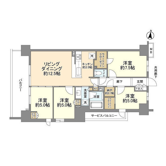 シティテラス八千代緑が丘ブリーズコートの間取り