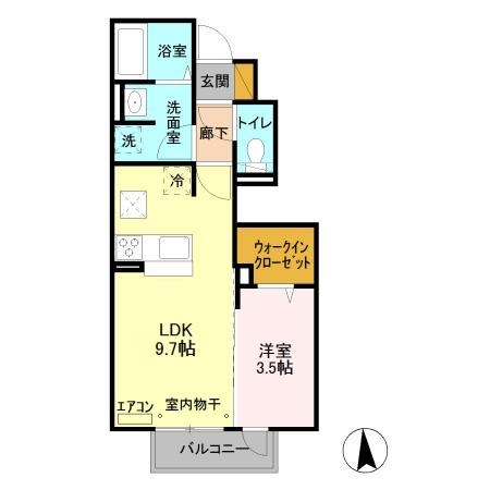 サンルミエール Cの間取り