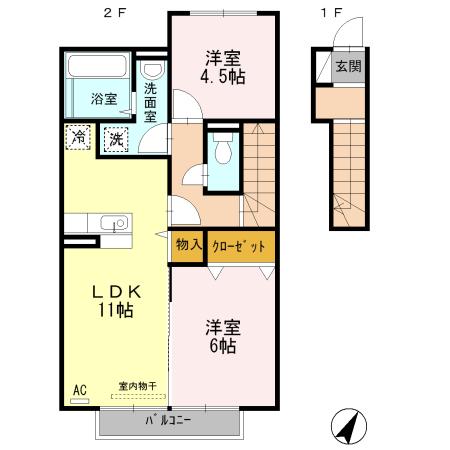 エスポワールYの間取り