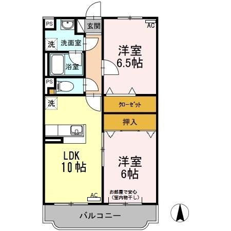 マンション華の間取り