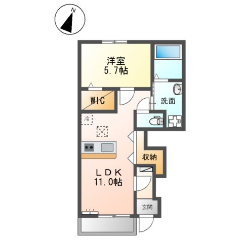 La Clarte  （ラ　クラルテ）の間取り