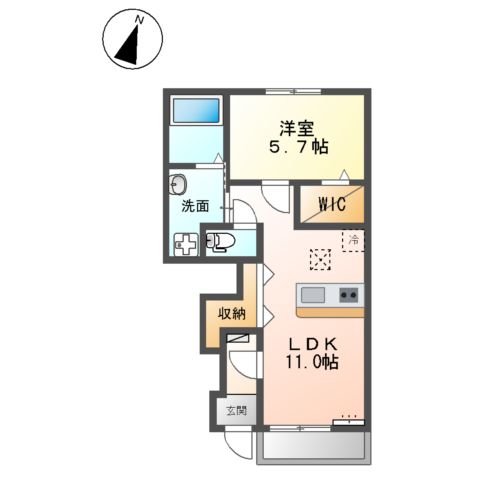 La Clarte (ラ クラルテ)の間取り