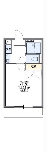 レオパレス下館西の間取り