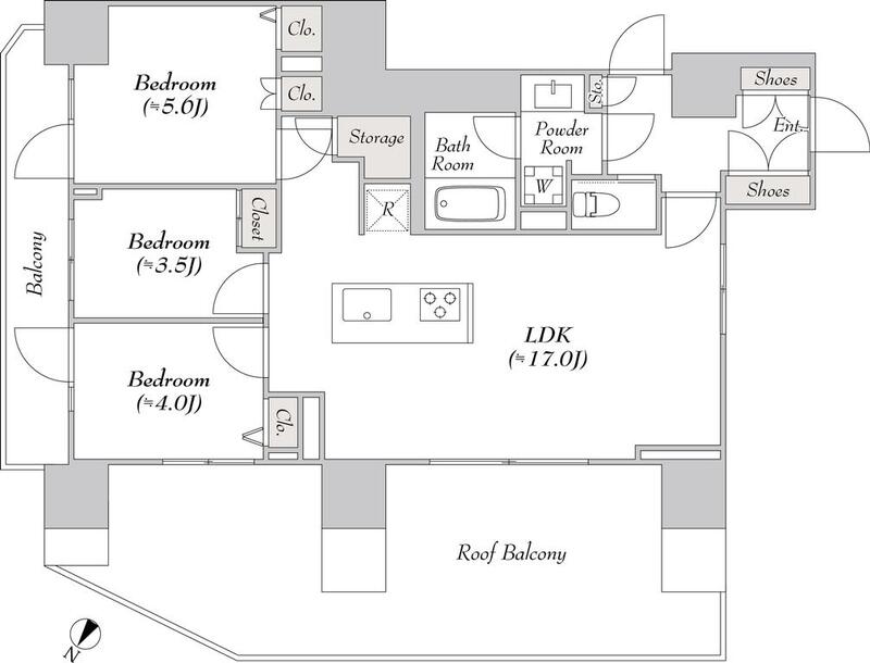 北品川の完工年月(2024年7月)築の賃貸マンションの間取り
