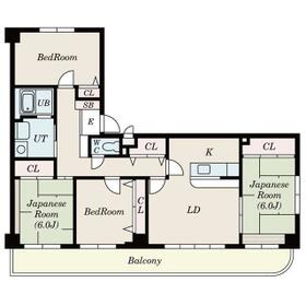 コスモリード八王子・501号室の間取り