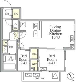 アジールコート後楽園の間取り