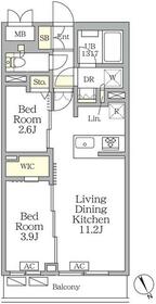 アジールコート後楽園の間取り