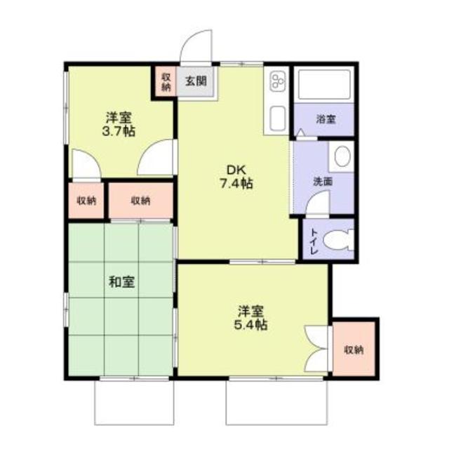 ハイツやまゆりの間取り